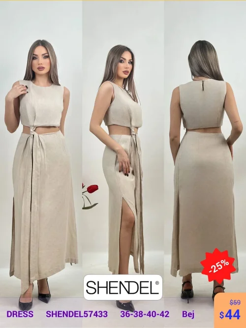 Платье Shendel (Бежевый, модель SHENDEL57433) оптом