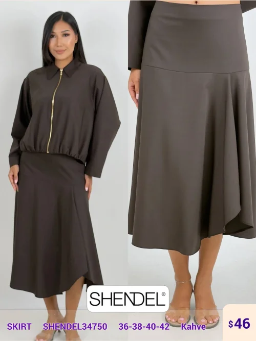 Юбка Shendel (Brown, модель SHENDEL34750) оптом