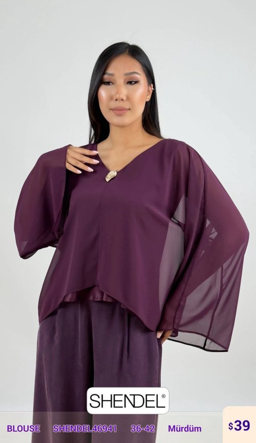 Блузка Shendel (Purple, модель SHENDEL46941) оптом
