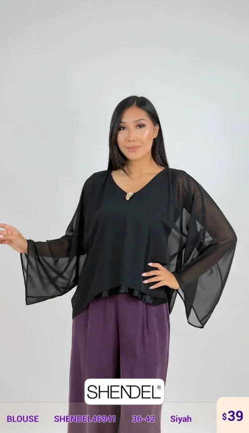 Блузка Shendel (Black, модель SHENDEL46941) оптом
