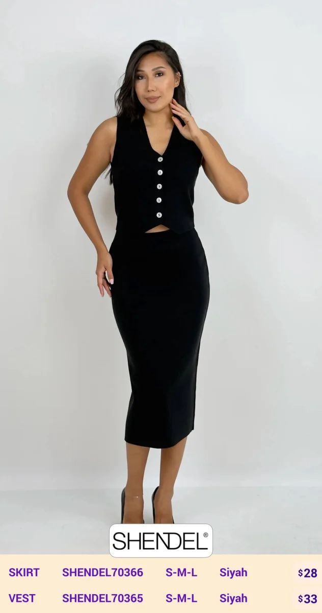 Юбка Shendel (Black, модель SHENDEL70366) оптом