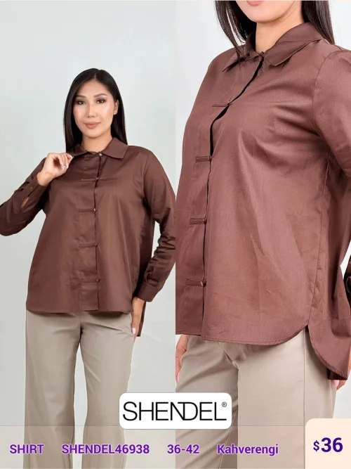 Рубашка Shendel (Brown, модель SHENDEL46938) оптом