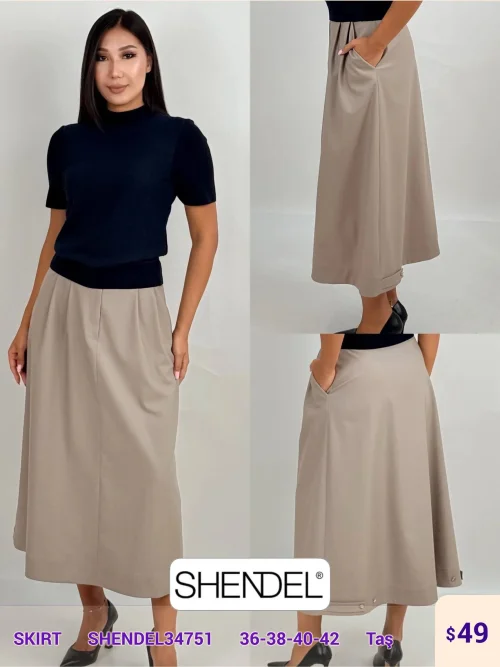 Юбка Shendel (Light gray, модель SHENDEL34751) оптом