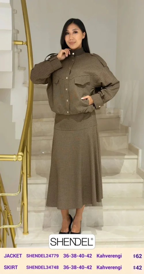 Жакет Shendel (Brown, модель SHENDEL24779) оптом