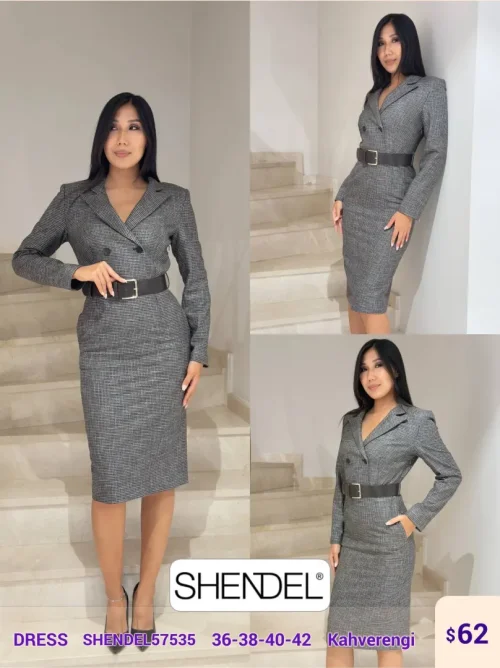 Платье Shendel (Brown, модель SHENDEL57535) оптом