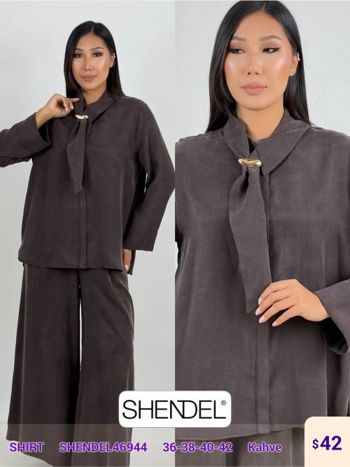 Рубашка Shendel (Brown, модель SHENDEL46944) оптом