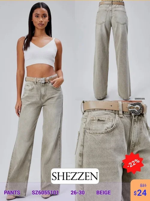 Брюки Shezzen (Бежевый, модель SZ6055101) оптом