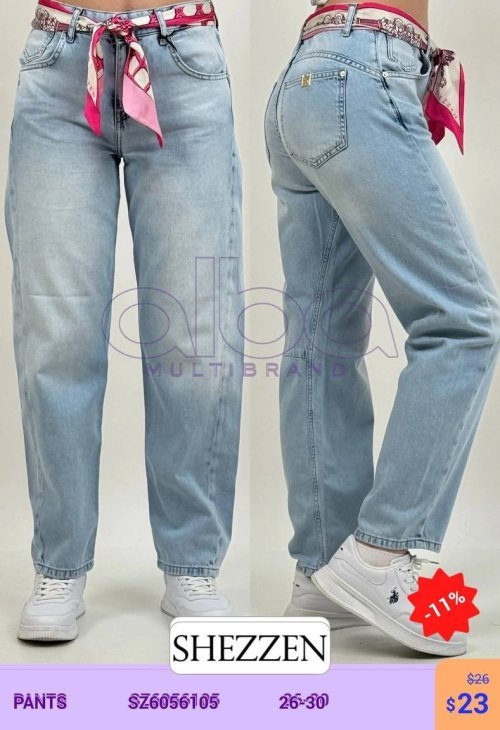 Джинсы Shezzen (Небесно-голубой, модель SZ6056105) оптом