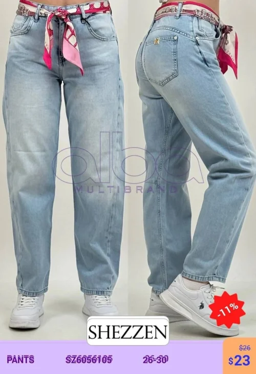 Джинсы Shezzen (Небесно-голубой, модель SZ6056105) оптом