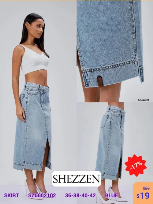 Юбка Shezzen (Синий, модель SZ6602102) оптом
