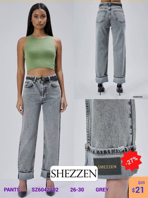 Брюки Shezzen (Серый, модель SZ6042102) оптом