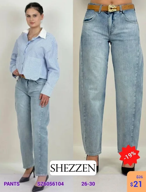 Джинсы Shezzen (модель SZ6056104) оптом
