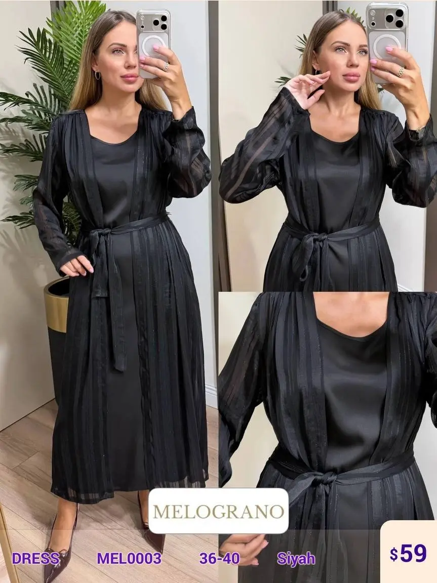 Платье Shezzen (Black, модель MEL0003) оптом