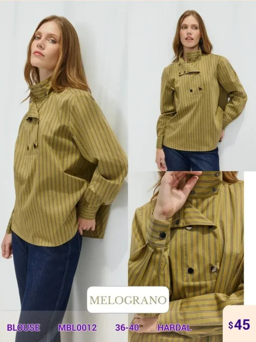 Блузка Shezzen (Mustard, модель MBL0012) оптом