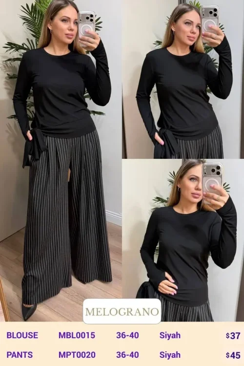 Блузка Shezzen (Black, модель MBL0015) оптом