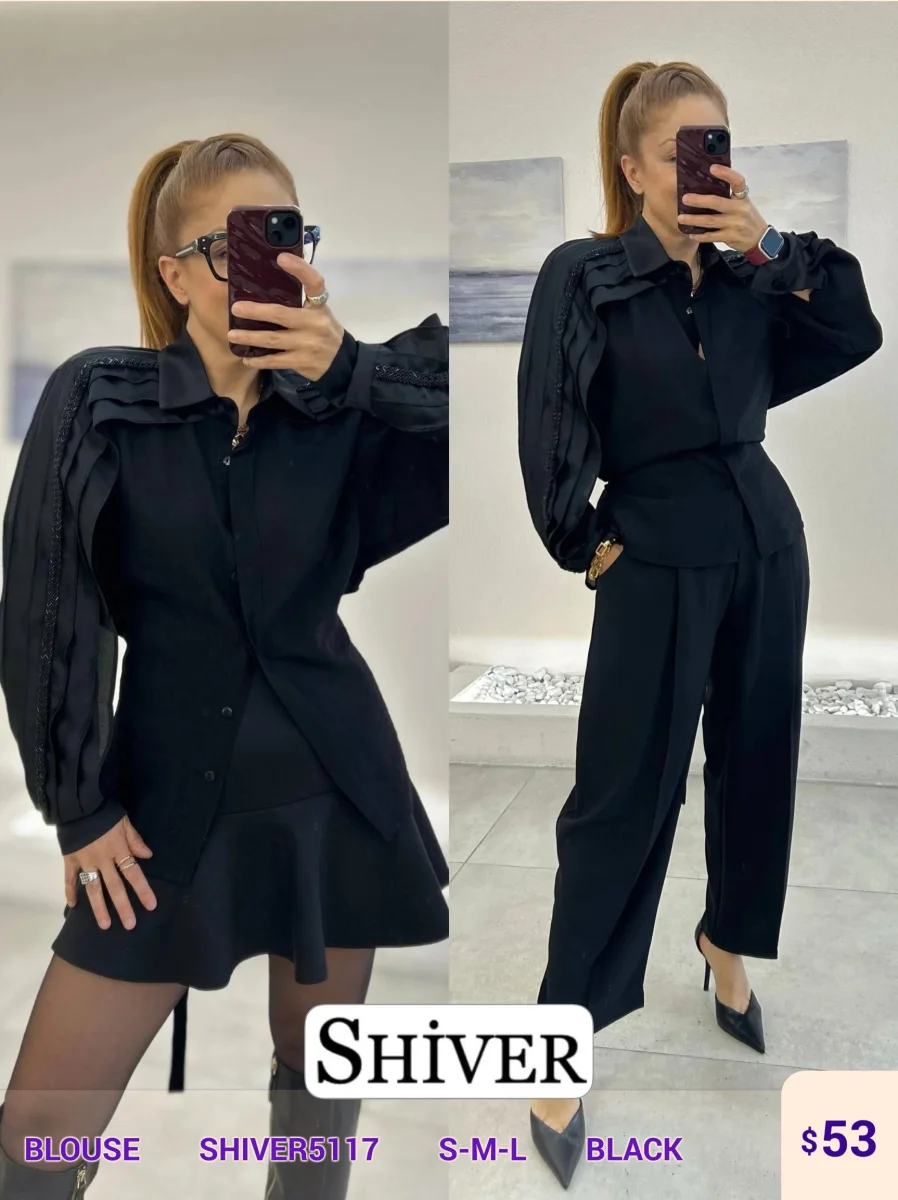 Блузка Shiver (Black, модель SHIVER5117) оптом