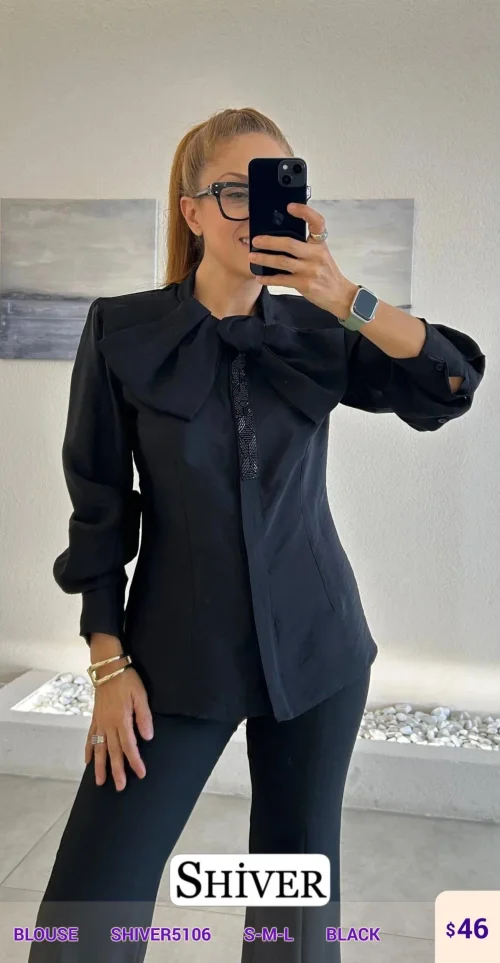 Блузка Shiver (Black, модель SHIVER5106) оптом