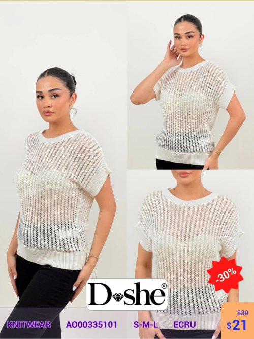 Knitwear Shiver (Кремовый, модель A000335101) оптом