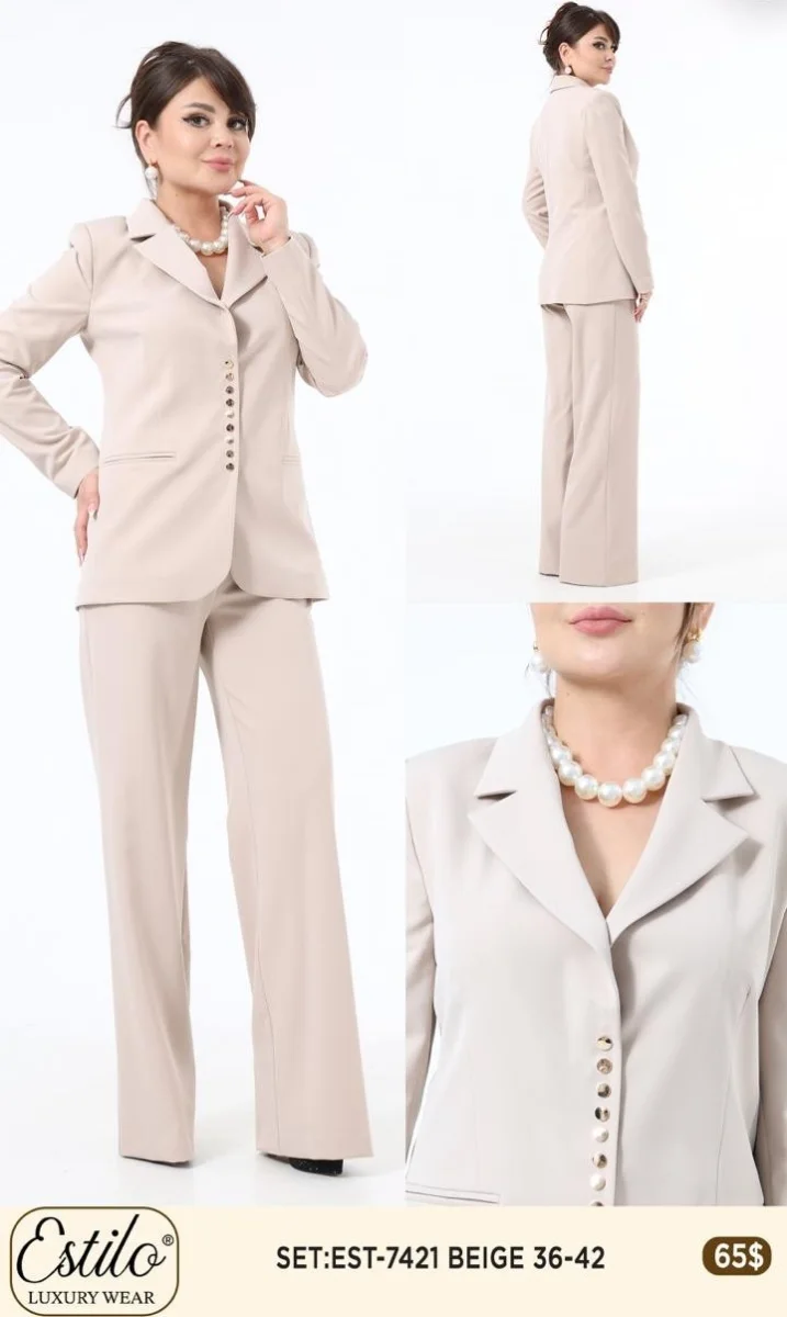 Костюмы и комплекты SI DESIGN (Beige, модель 7421) оптом
