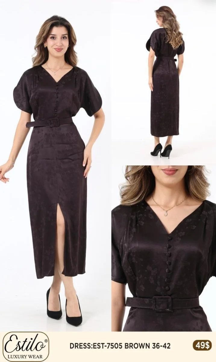 Платье SI DESIGN (Brown, модель 7505) оптом