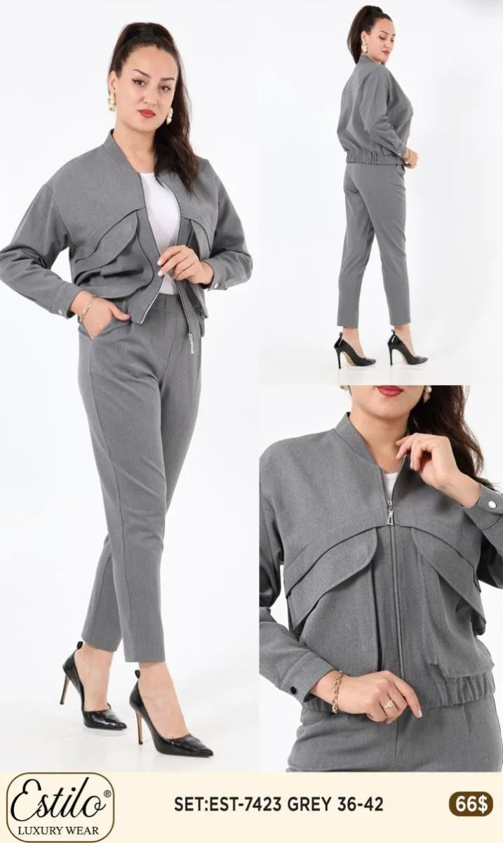 Костюмы и комплекты SI DESIGN (Gray, модель 7423) оптом