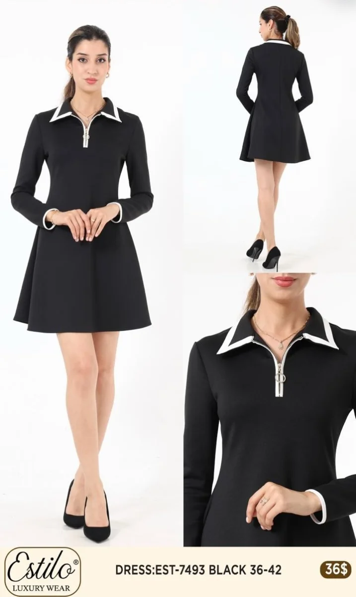 Платье SI DESIGN (Black, модель 7493) оптом