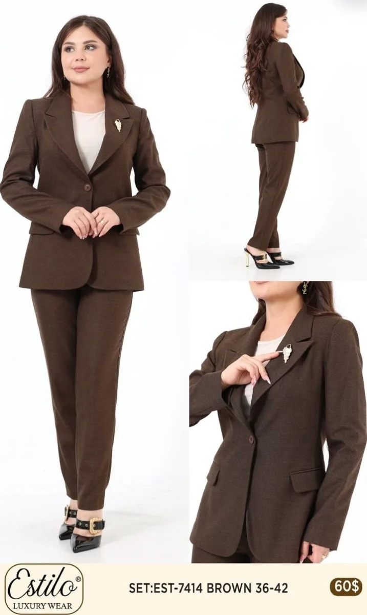Костюмы и комплекты SI DESIGN (Brown, модель 7414) оптом
