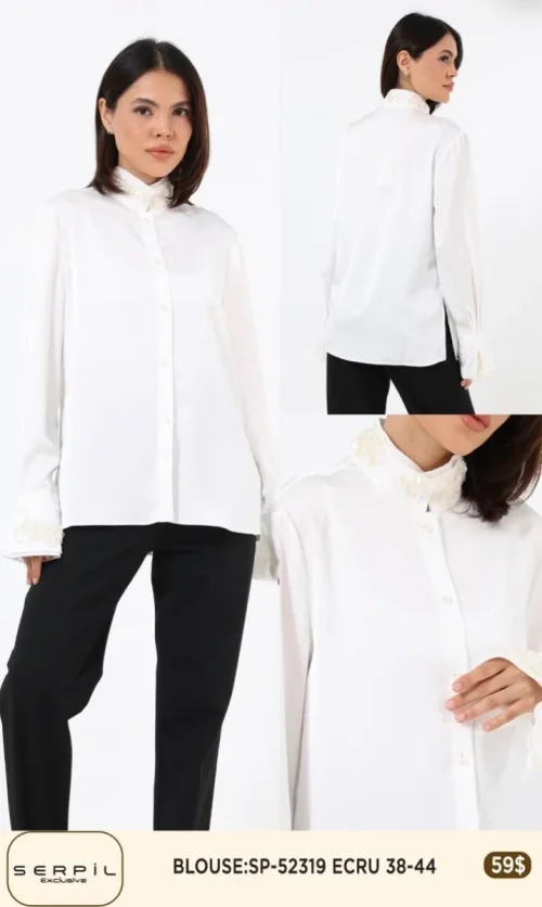 Блузка SI DESIGN (Cream, модель SP52319) оптом