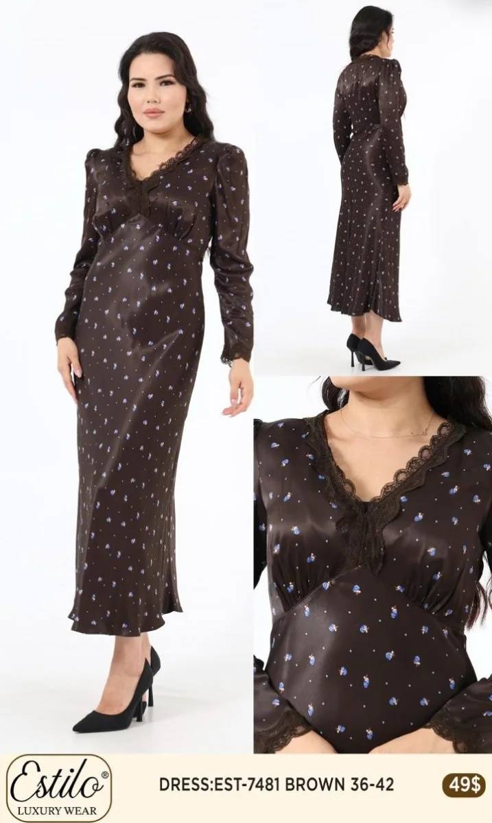 Платье SI DESIGN (Brown, модель 7481) оптом