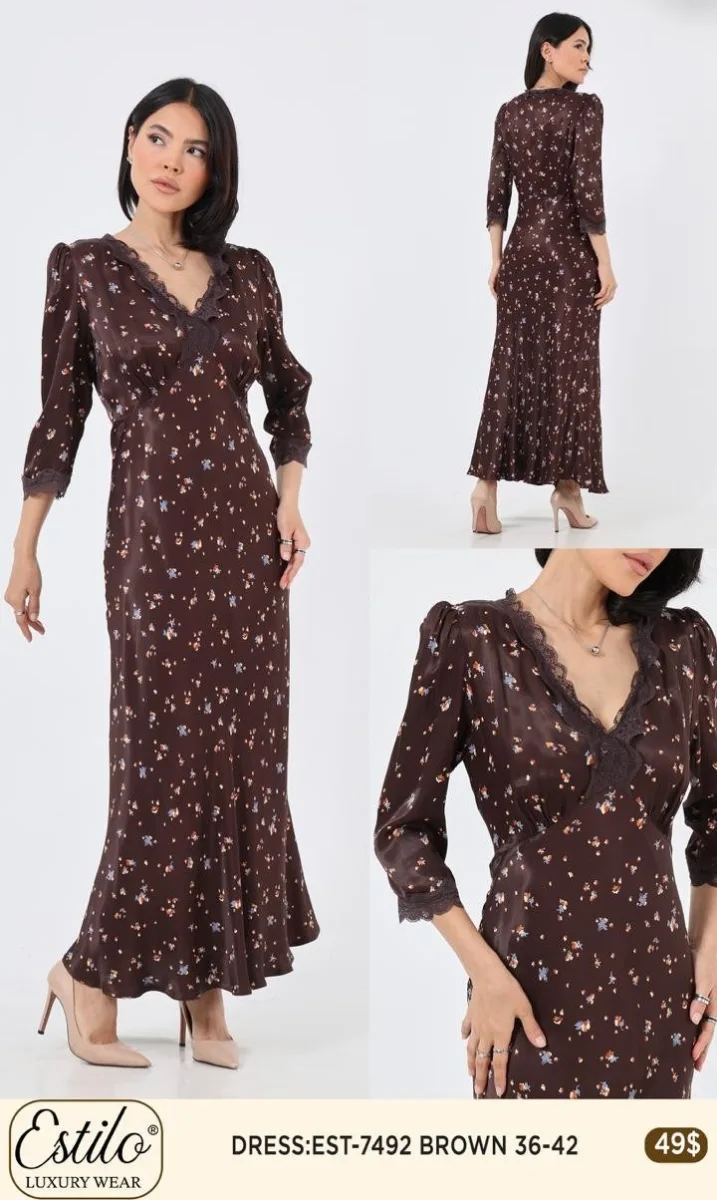 Платье SI DESIGN (Brown, модель 7492) оптом