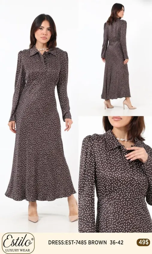 Платье SI DESIGN (Brown, модель 7485) оптом