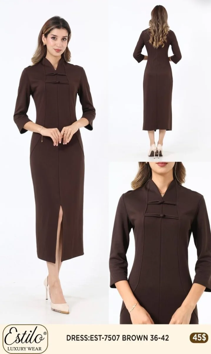 Платье SI DESIGN (Brown, модель 7507) оптом