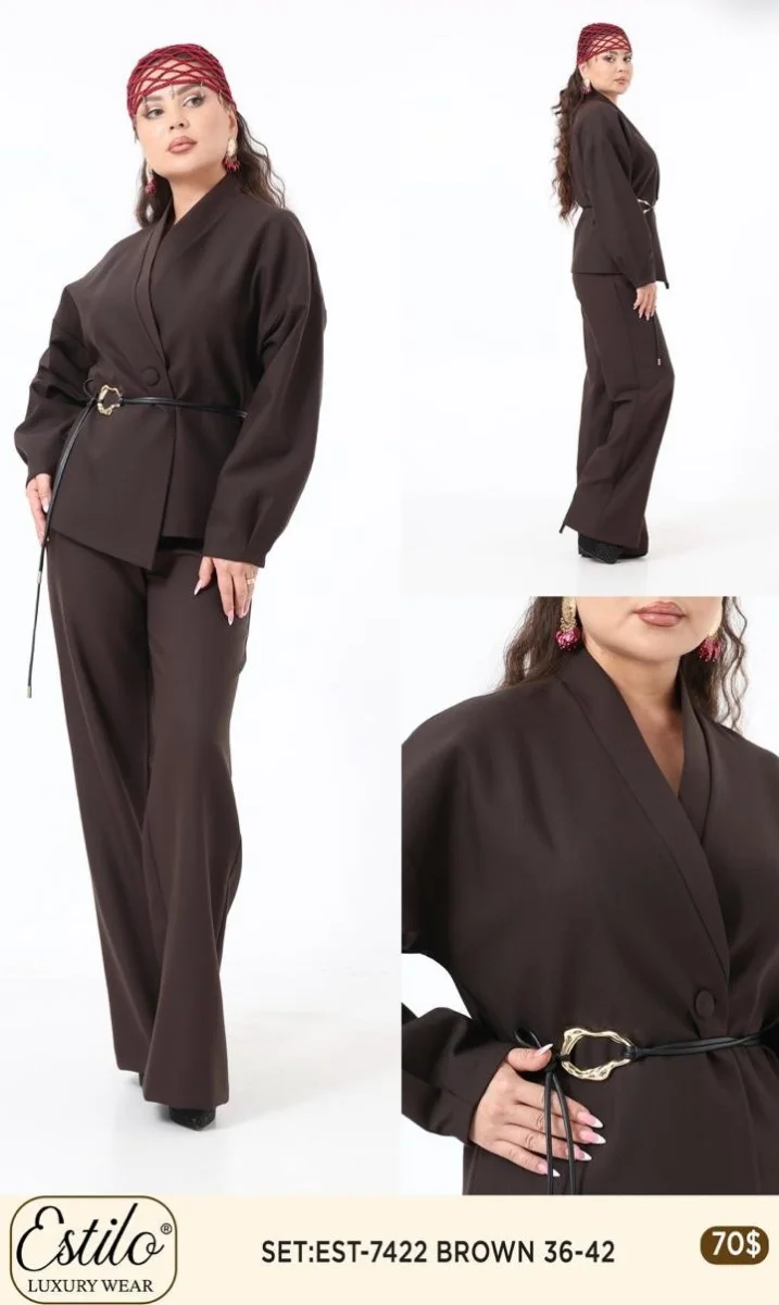 Костюмы и комплекты SI DESIGN (Brown, модель 7422) оптом