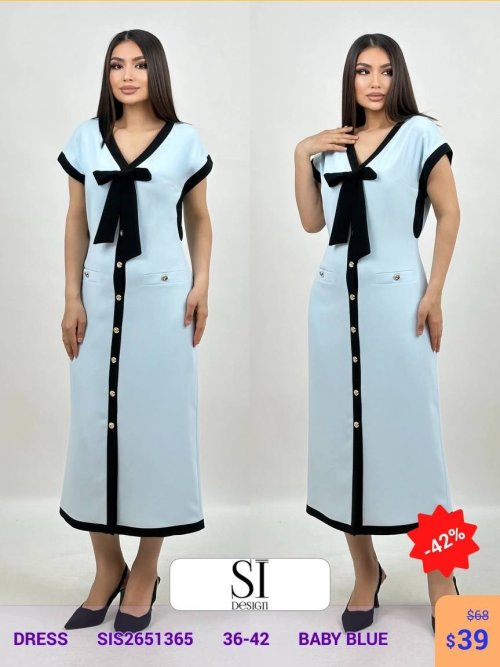 Платье SI DESIGN (Синий, модель SIS2651365) оптом