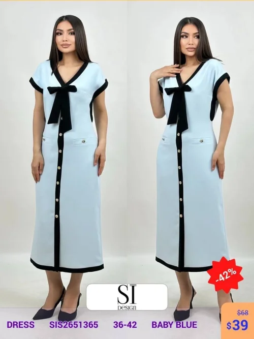 Платье SI DESIGN (Синий, модель SIS2651365) оптом