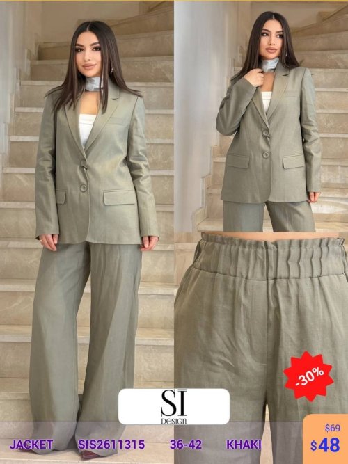 Жакет SI DESIGN (Оливковый, модель SIS2611315) оптом
