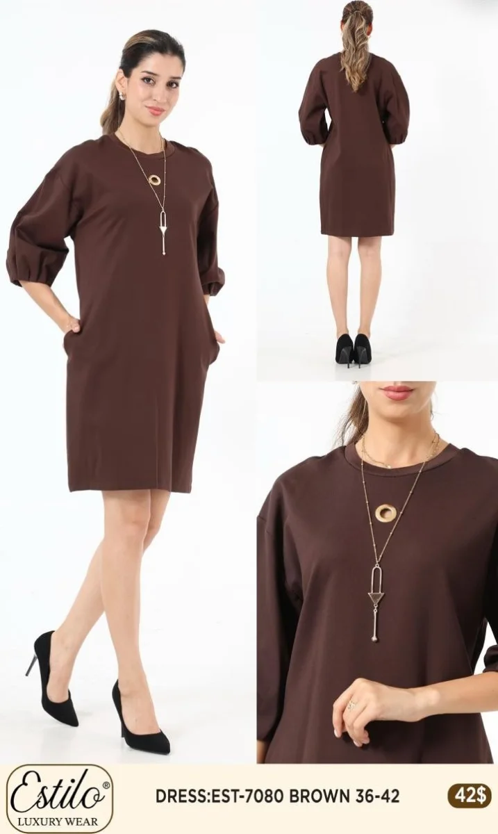 Платье SI DESIGN (Brown, модель 7080) оптом