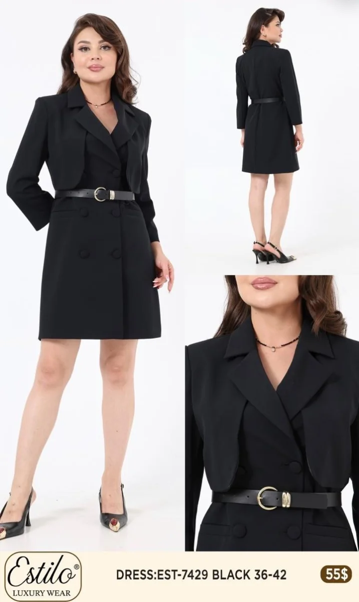 Платье SI DESIGN (Black, модель 7429) оптом