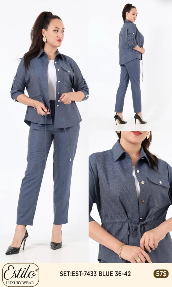 Костюмы и комплекты SI DESIGN (Blue, модель 7433) оптом