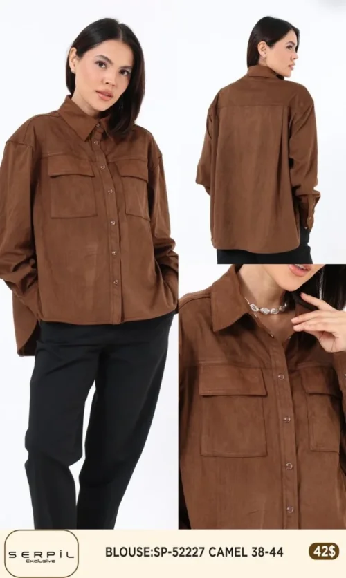 Блузка SI DESIGN (Camel, модель SP52227) оптом