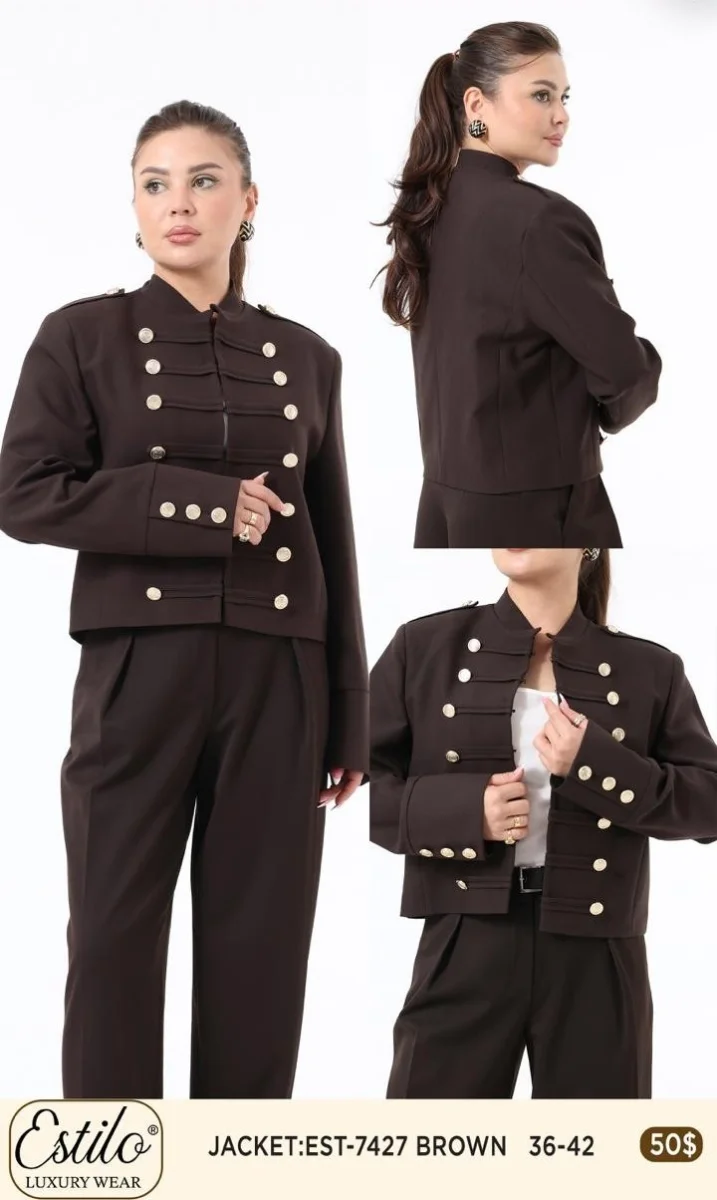 Жакет SI DESIGN (Brown, модель 7427) оптом