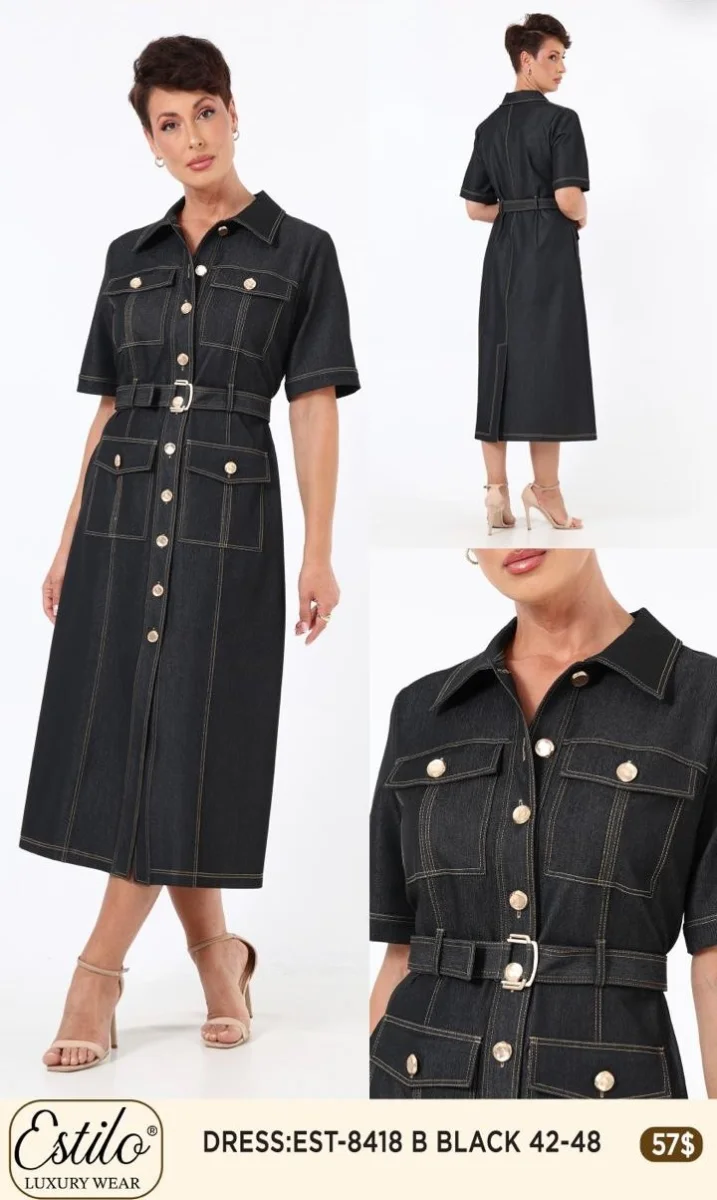 Платье SI DESIGN (Black, модель 8418) оптом