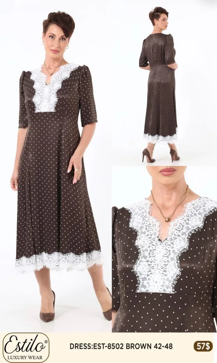 Платье SI DESIGN (Brown, модель 8502) оптом