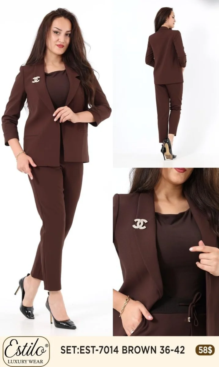 Костюмы и комплекты SI DESIGN (Brown, модель 7014) оптом