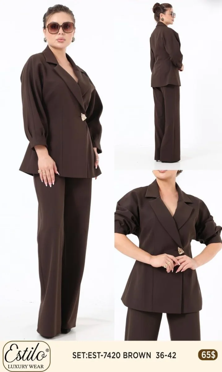 Костюмы и комплекты SI DESIGN (Brown, модель 7420) оптом