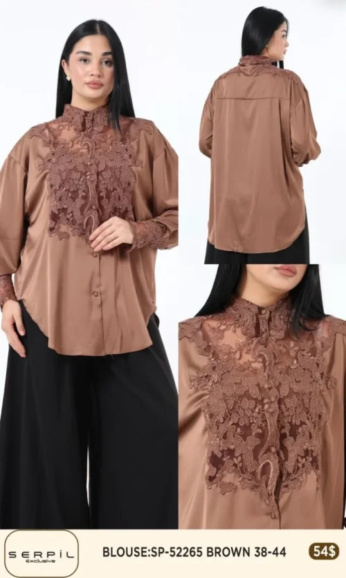 Блузка SI DESIGN (Brown, модель SP52265) оптом