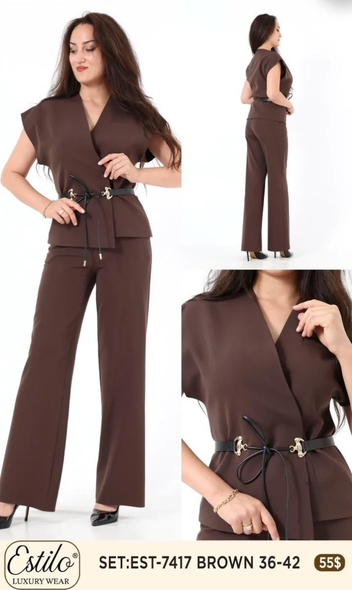 Костюмы и комплекты SI DESIGN (Brown, модель 7417) оптом
