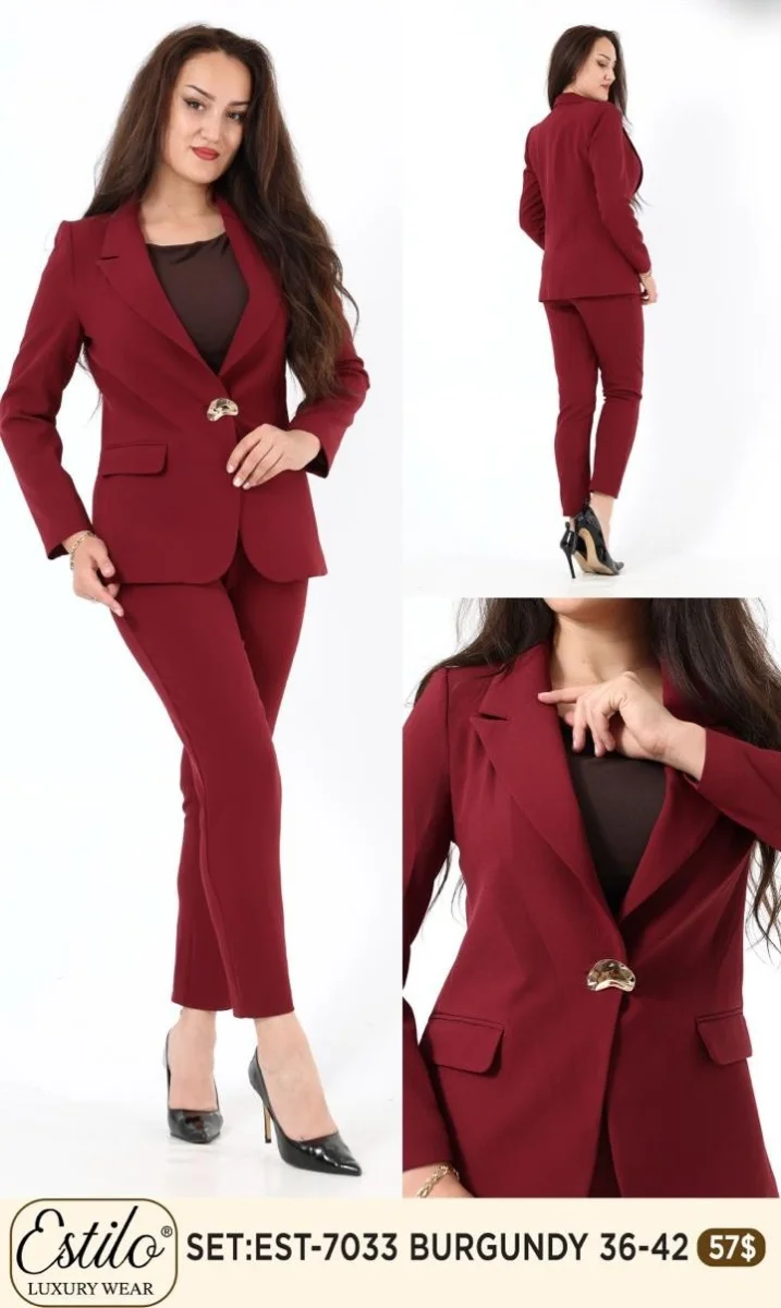 Костюмы и комплекты SI DESIGN (Burgundy, модель 7033) оптом