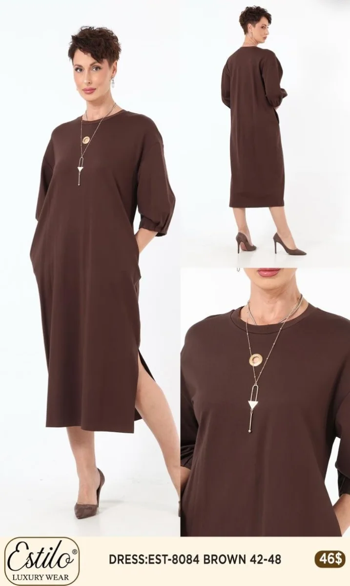 Платье SI DESIGN (Brown, модель 8084) оптом
