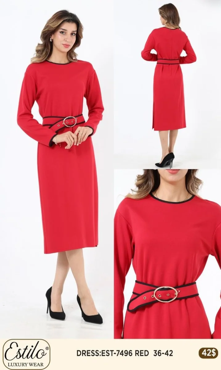 Платье SI DESIGN (Red, модель 7496) оптом